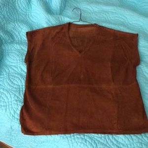 Suede shirt
